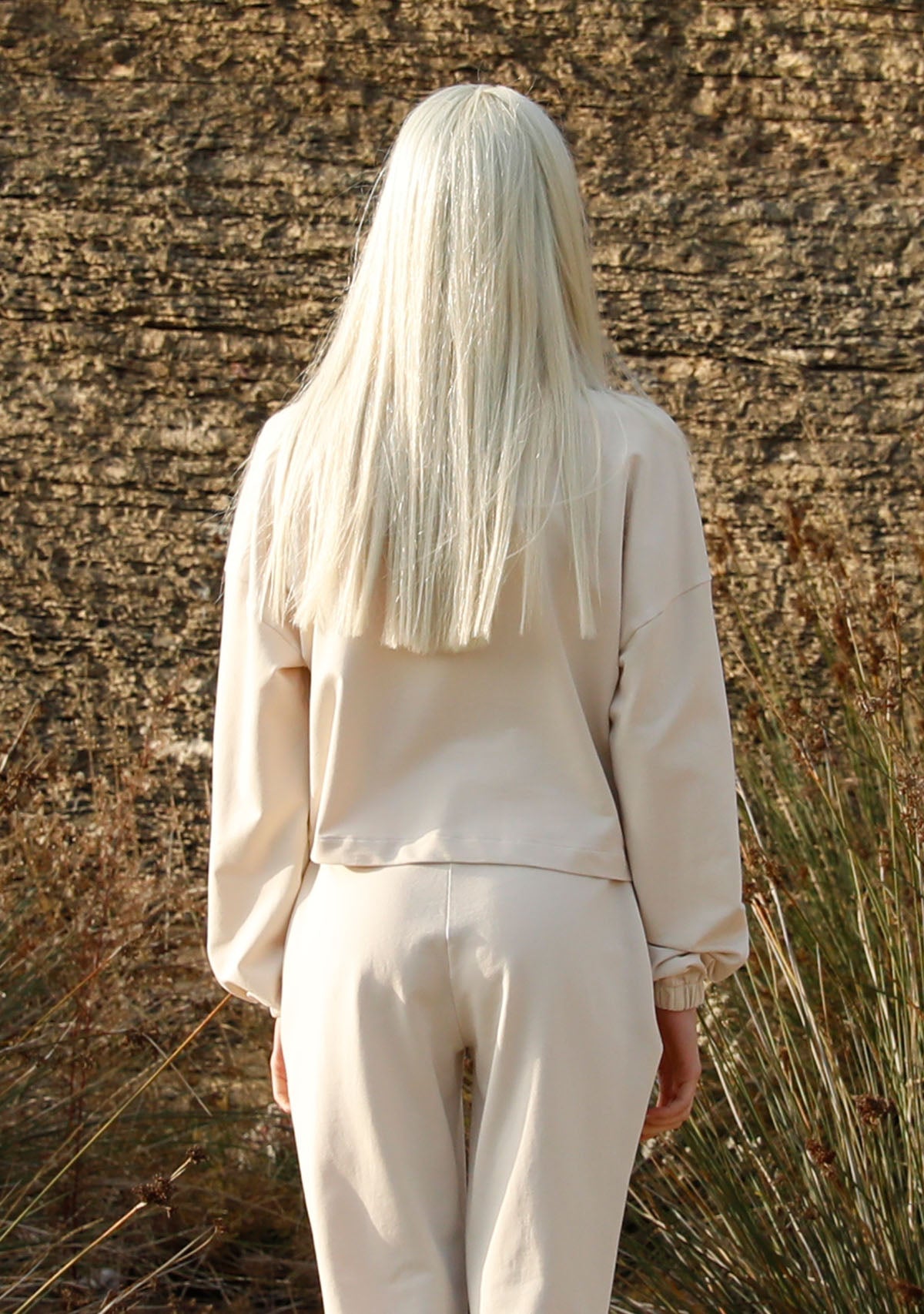 Tiny-Boğazda Fermuar Detaylı Krem Sweatshirt-Sweatshirts & Hoodies-2-Milagron.com