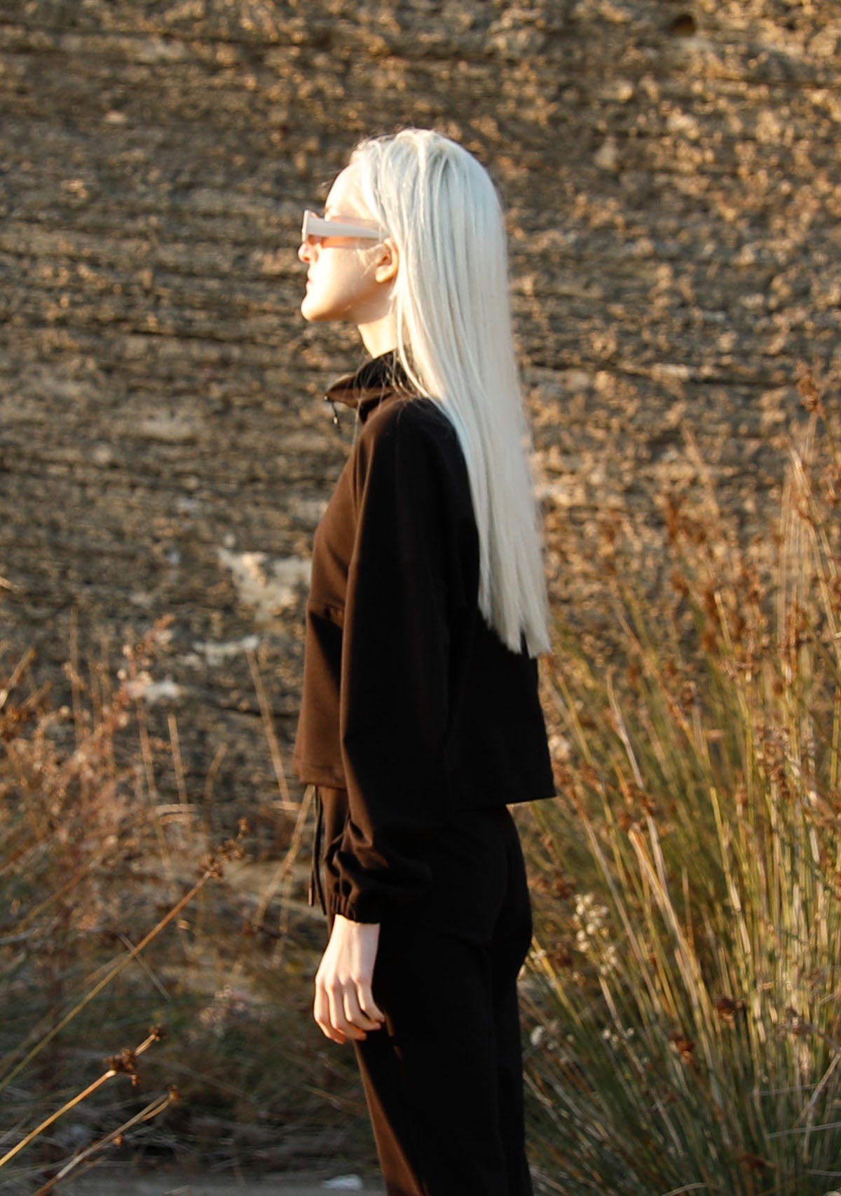 Tiny-Boğazda Fermuar Detaylı Siyah Sweatshirt-Sweatshirts & Hoodies-4-Milagron.com