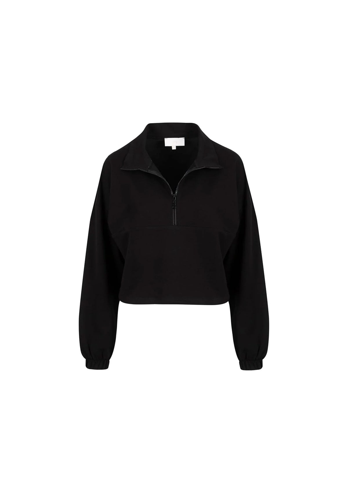 Tiny-Boğazda Fermuar Detaylı Siyah Sweatshirt-Sweatshirts & Hoodies-7-Milagron.com