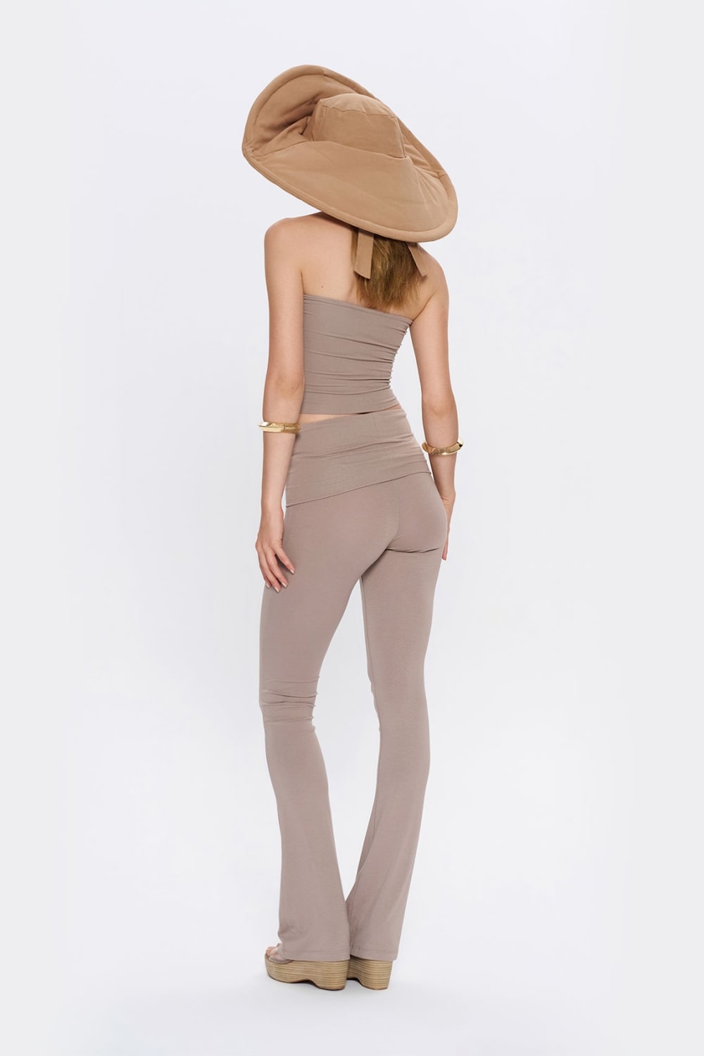 Tiny-Çapraz Bant Detaylı Straplez Açık Kahverengi Büstiyer-Top-6-Milagron.com