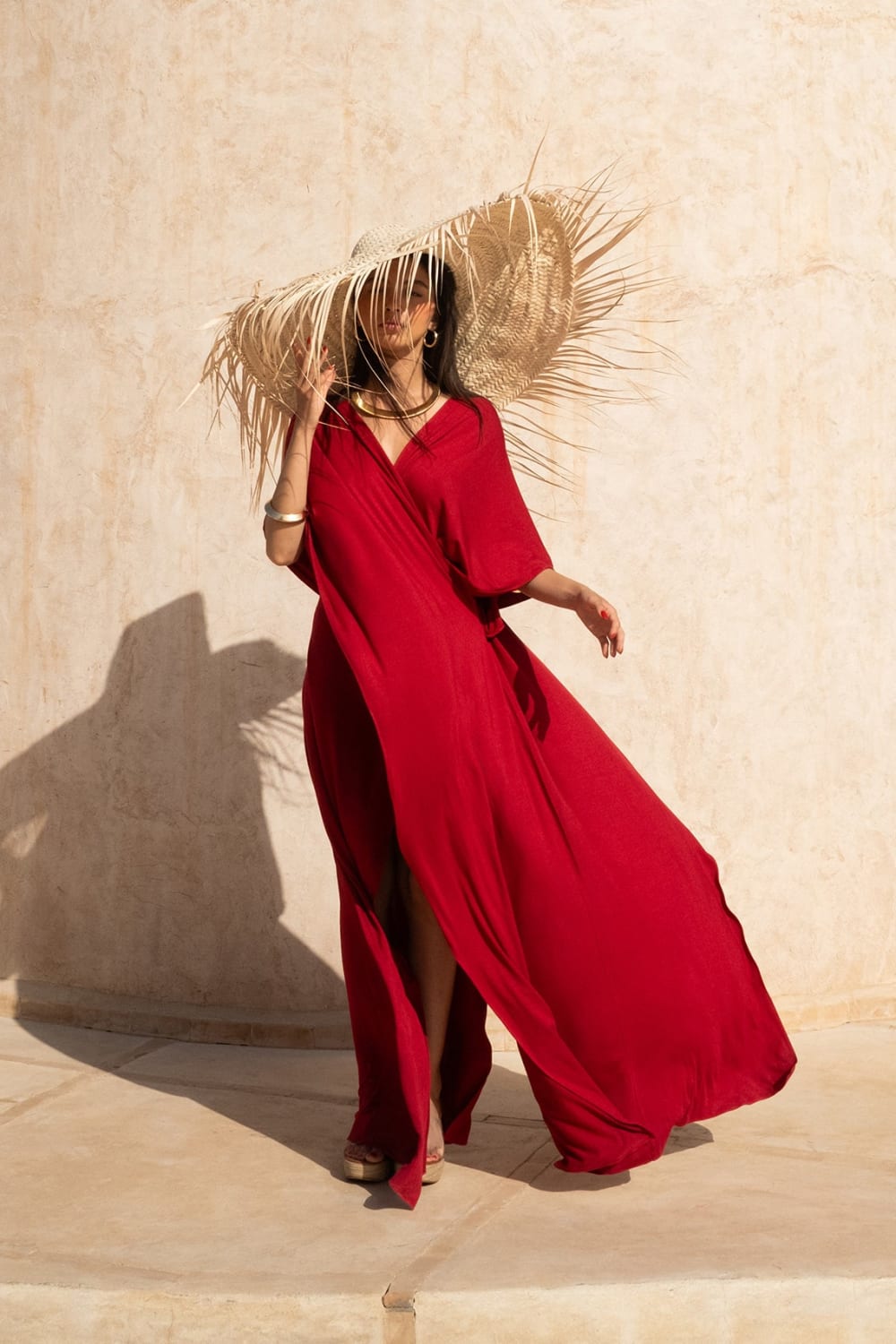 Tiny-Çapraz Bordo Elbise-Elbise-2-Milagron.com