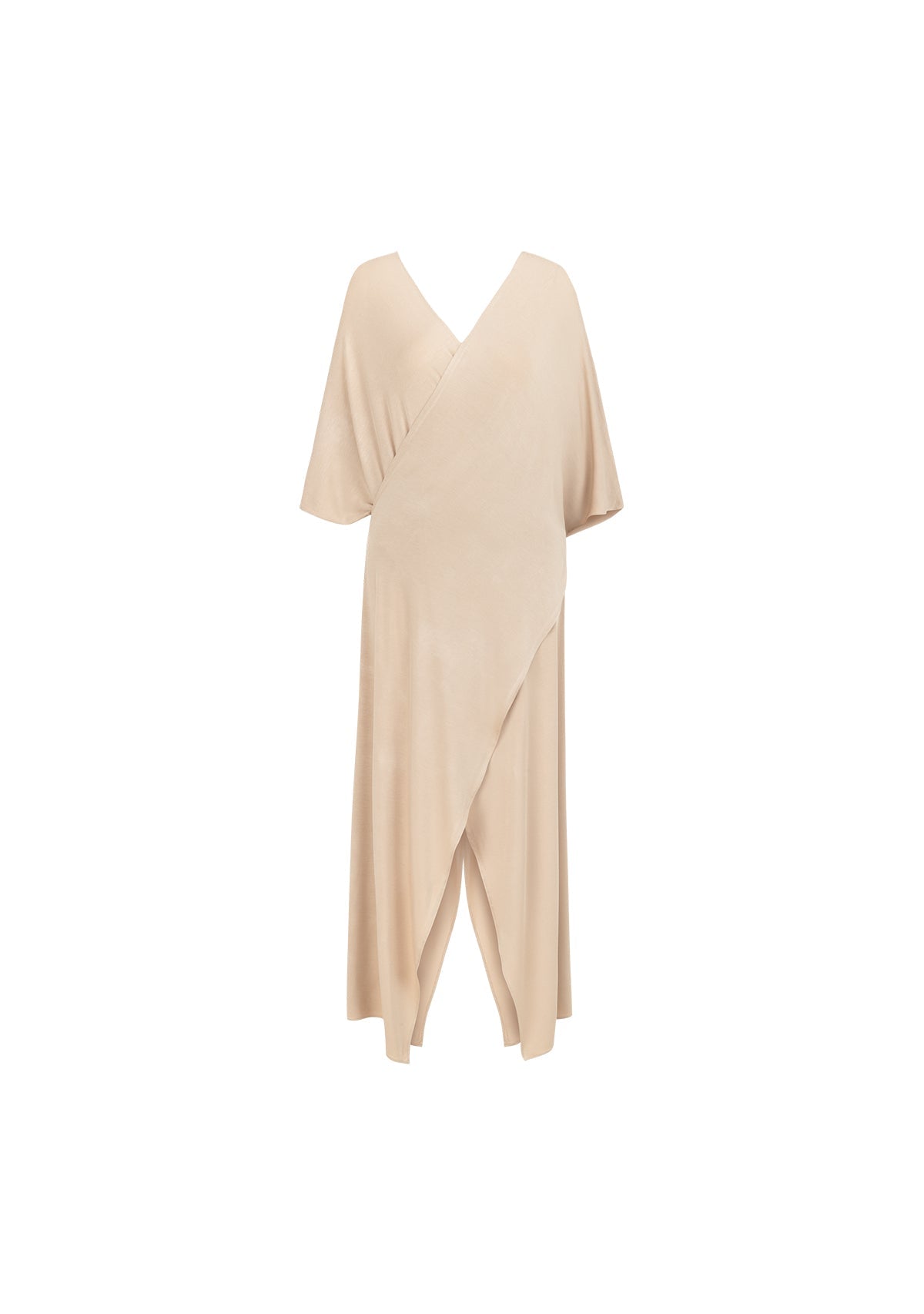 Tiny-Çapraz Nude Elbise-Elbise-10-Milagron.com