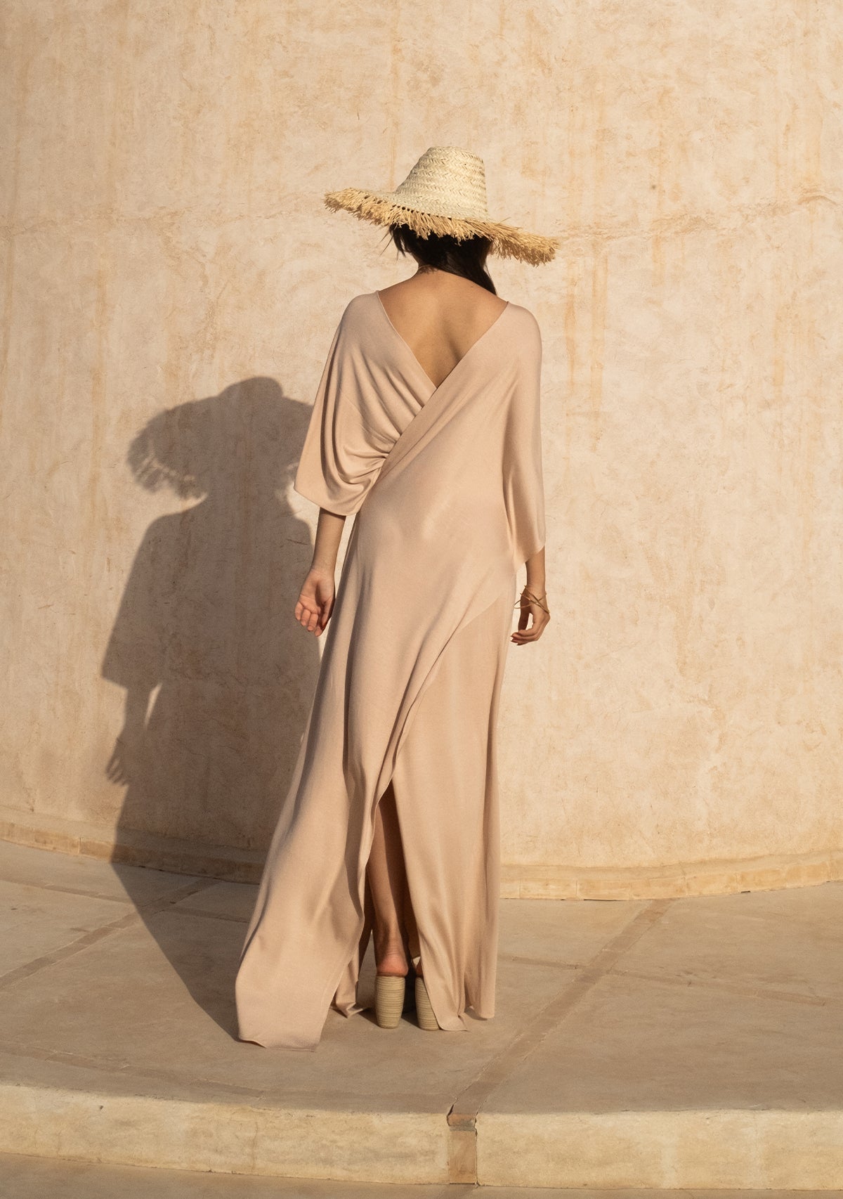 Tiny-Çapraz Nude Elbise-Elbise-6-Milagron.com