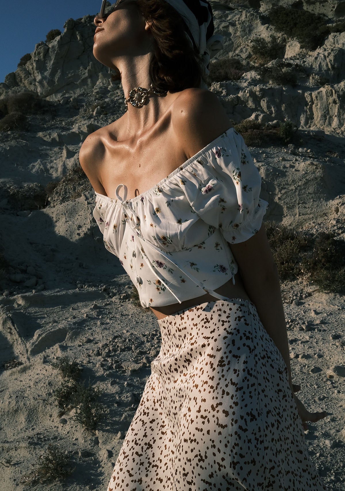 Tiny-Çiçek Desenli Balon Kollu Romantik Büstiyer-Top-10-Milagron.com