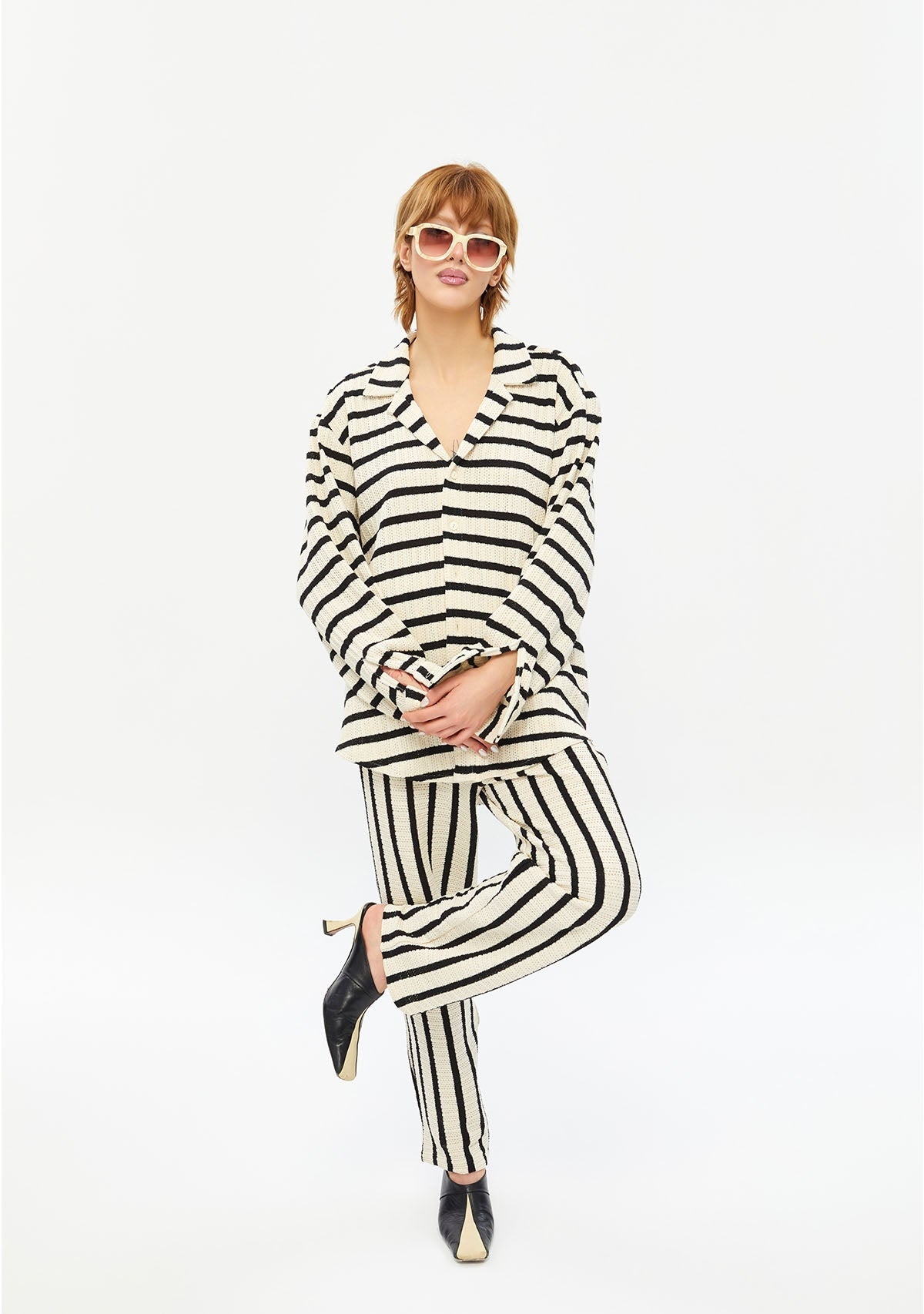 Tiny-Çizgili Triko Pantolon-Pantolon-7-Milagron.com