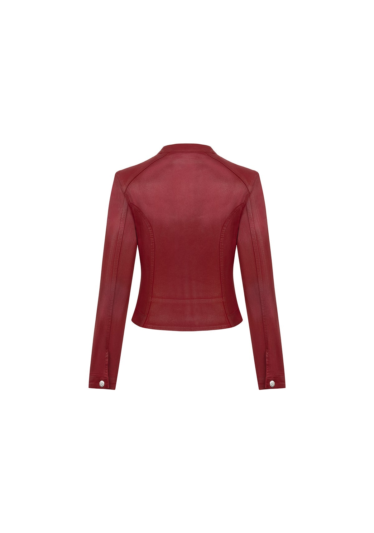 Tiny-Deri Görünümlü Pamuklu Kırmızı Ceket-Ceket-9-Milagron.com