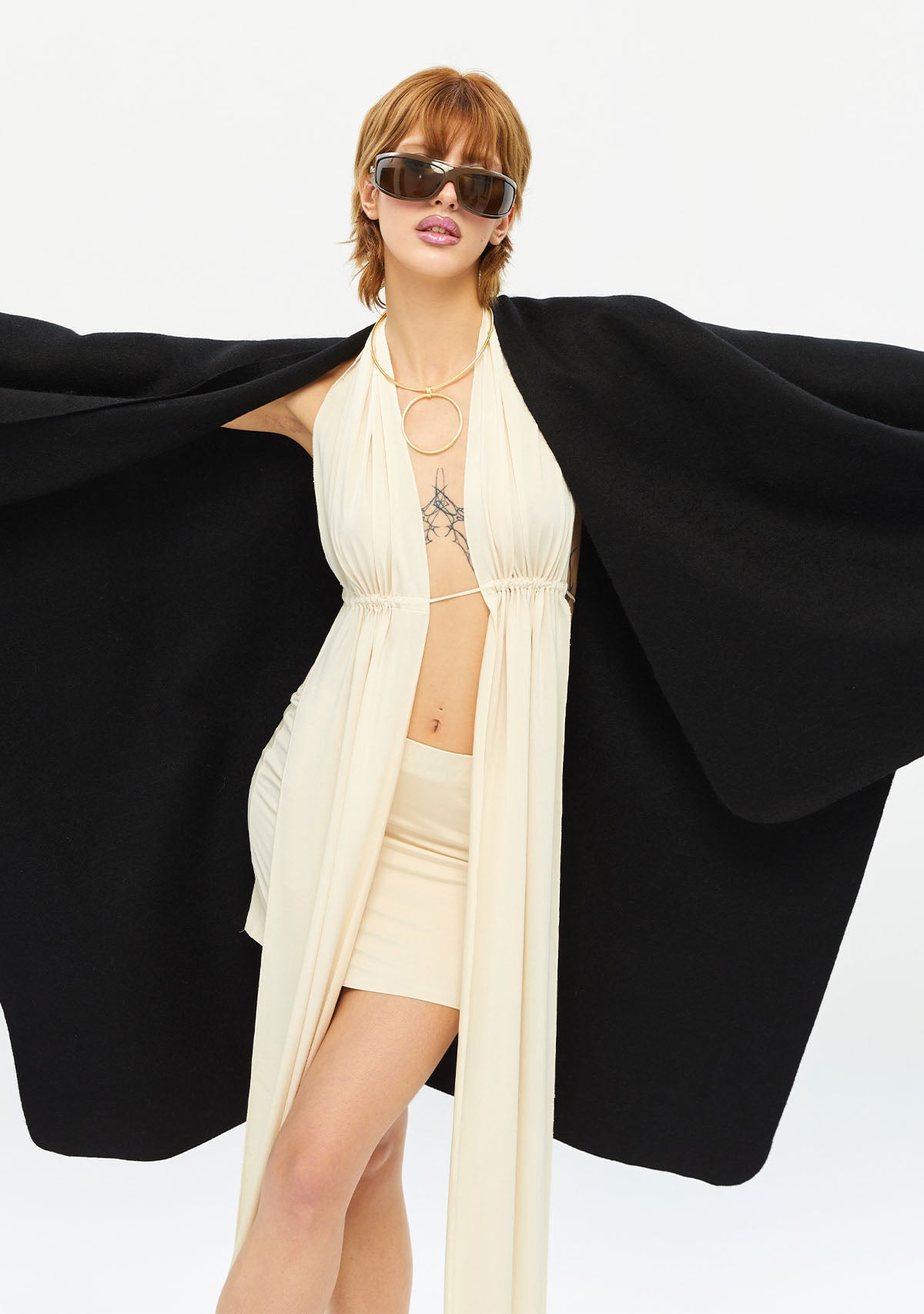 Tiny-Düz Kesim Mini Beyaz Etek-Etek-12-Milagron.com