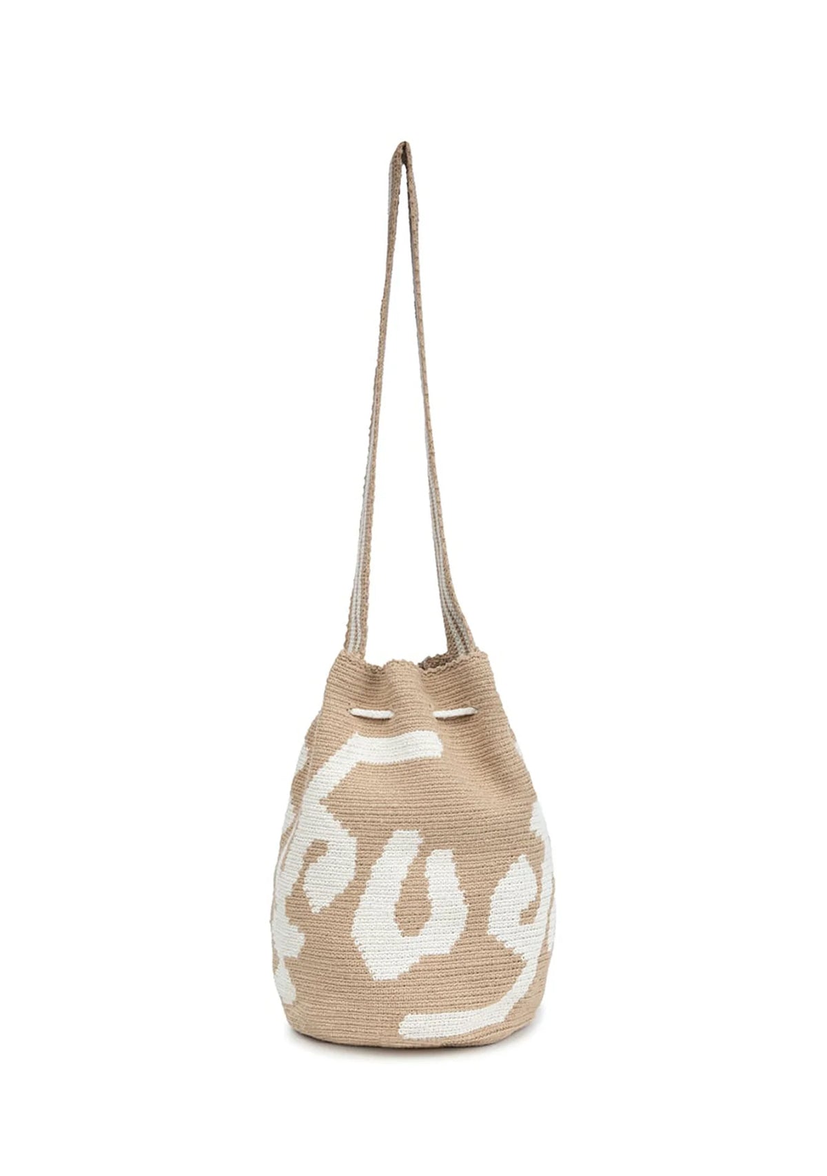 Tiny-El Örgüsü Desenli Nude Çanta-Omuz Çantası-5-Milagron.com