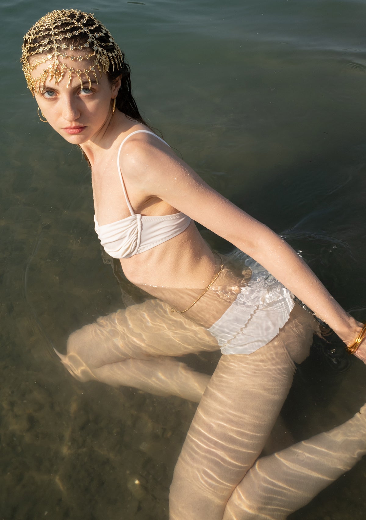 Tiny-Fırfır Detaylı Beyaz Bikini Altı-Bikini + Mayo-4-Milagron.com