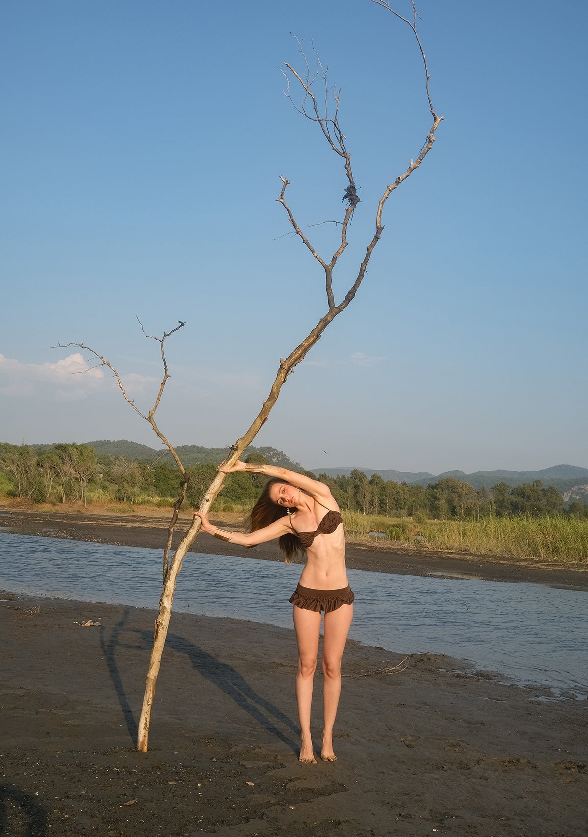 Tiny-Fırfır Detaylı Kahverengi Bikini Altı-Bikini + Mayo-8-Milagron.com