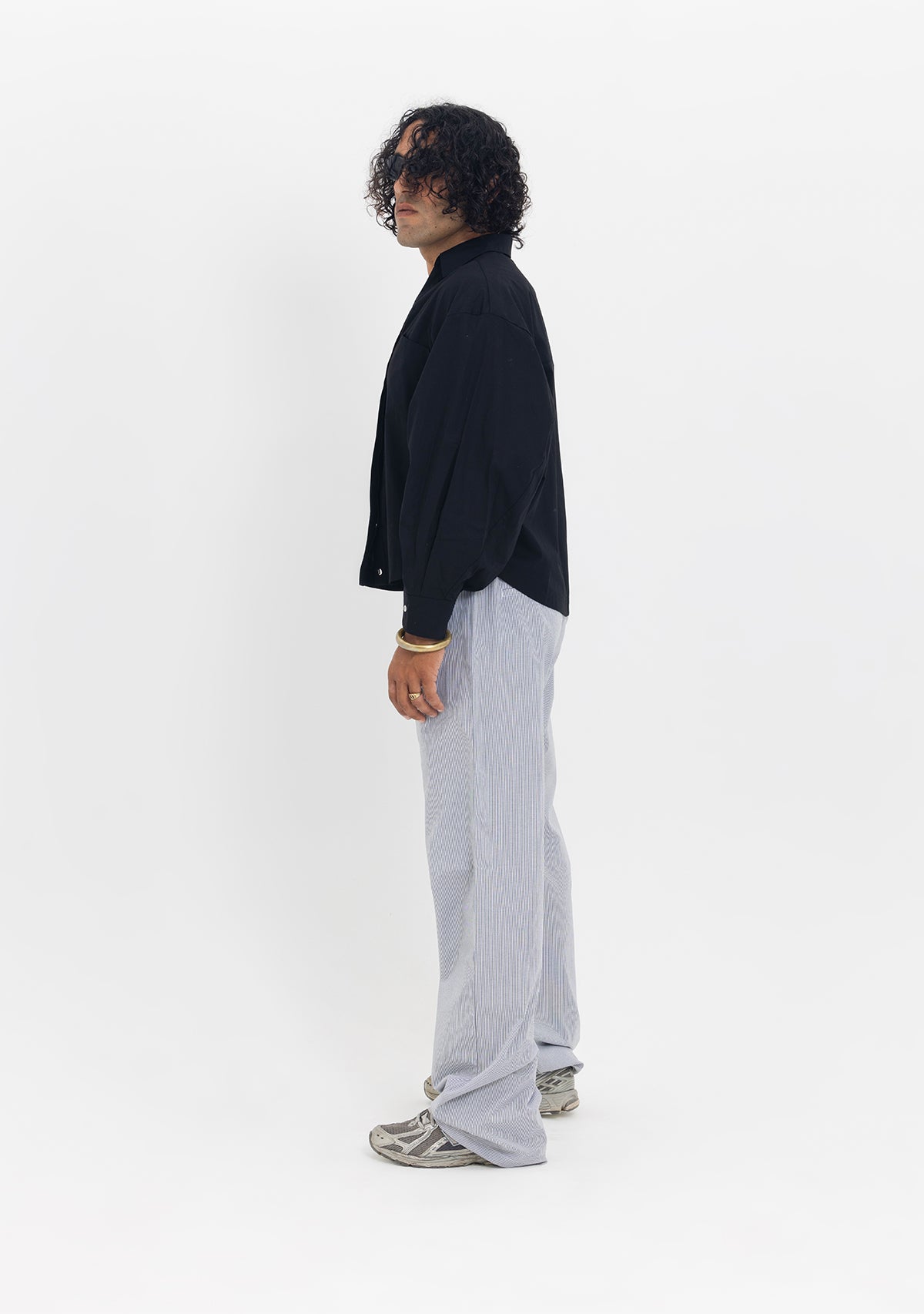 Tiny-Geniş Kesim Pamuklu Siyah Gömlek-Gömlek-9-Milagron.com