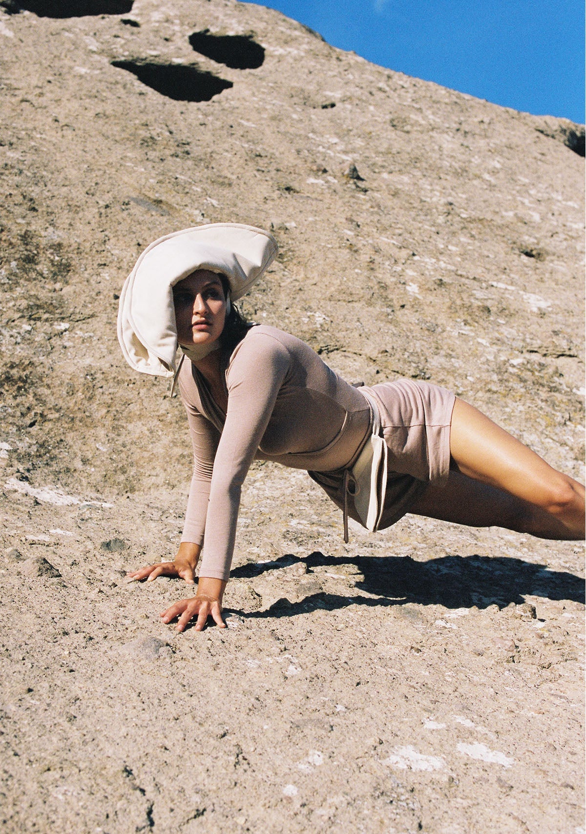 Tiny-Gölgelikli Büyük Krem Şapka-Şapka-6-Milagron.com