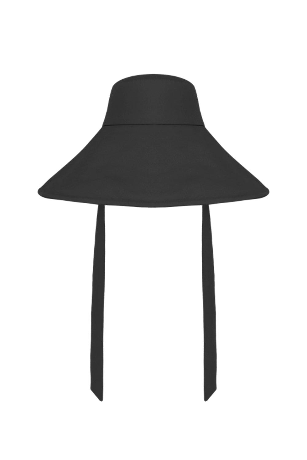 Tiny-Gölgelikli Büyük Siyah Şapka-Şapka-2-Milagron.com