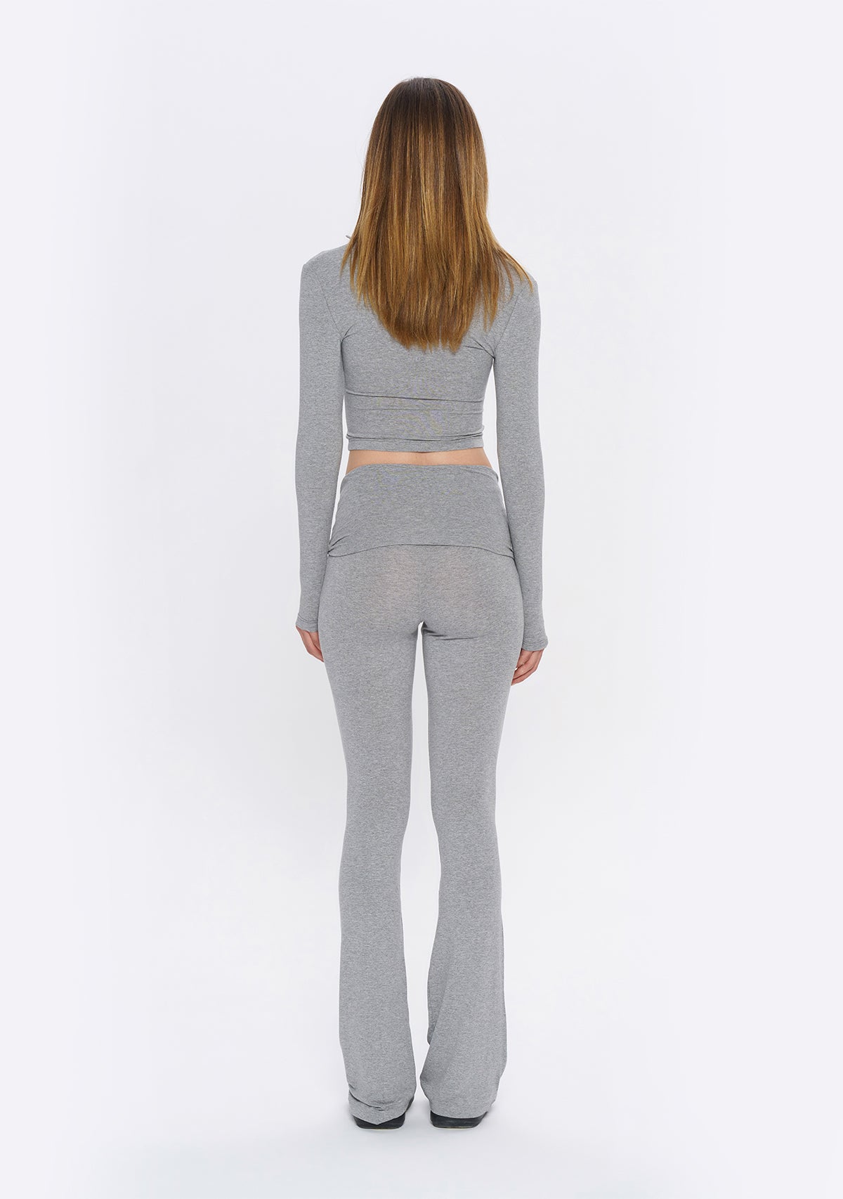 Tiny-Gri Fermuarlı Dar Kesim Yumuşak Hırka-Kazak & Triko-2-Milagron.com