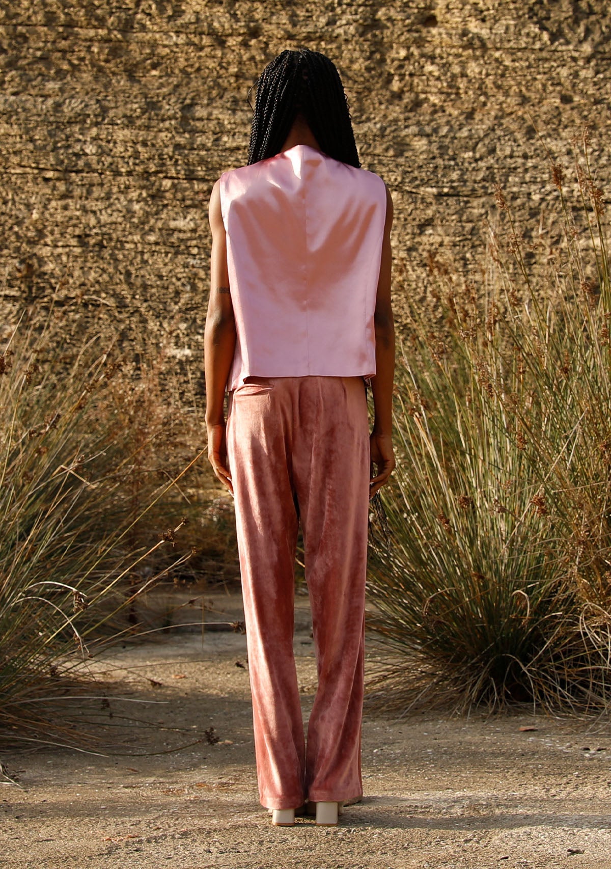 Tiny-Gül Kurusu Kadife Yelek-Yelek-2-Milagron.com