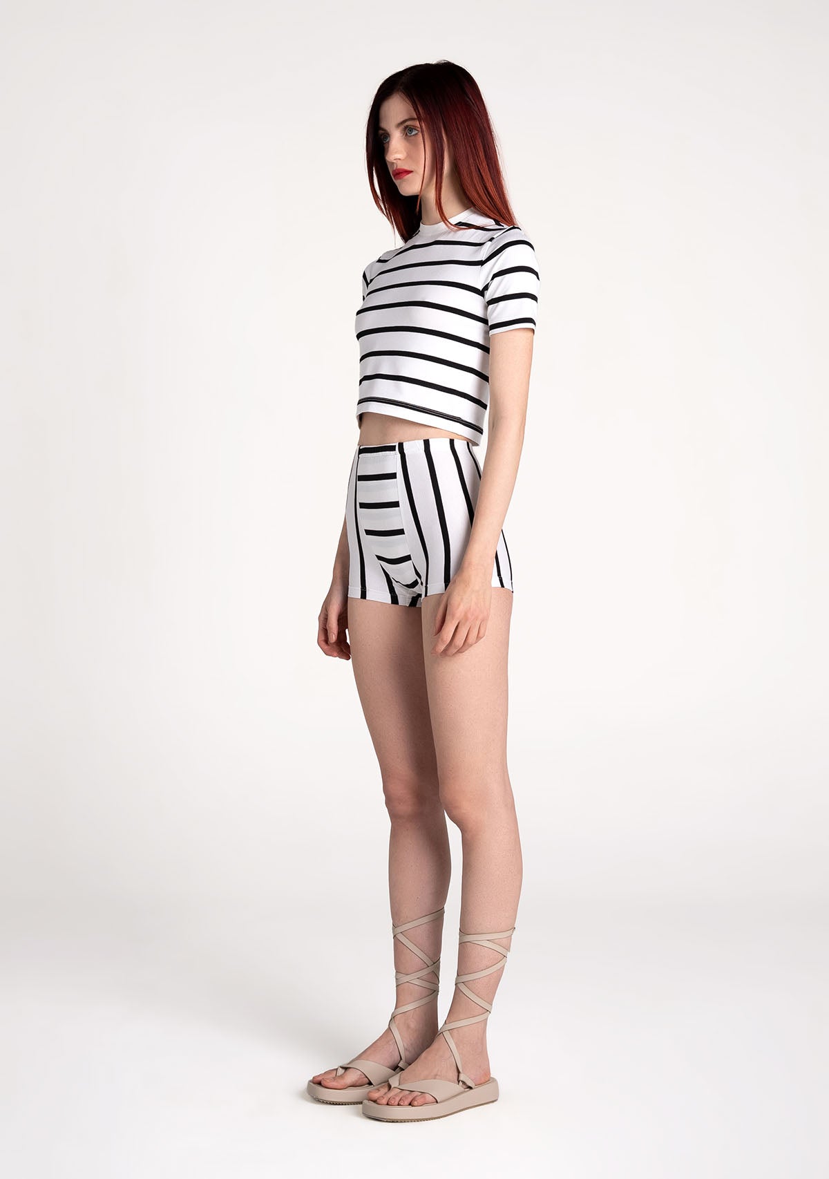 Tiny-Kalın Çizgili Boxer-Ev Şort-3-Milagron.com