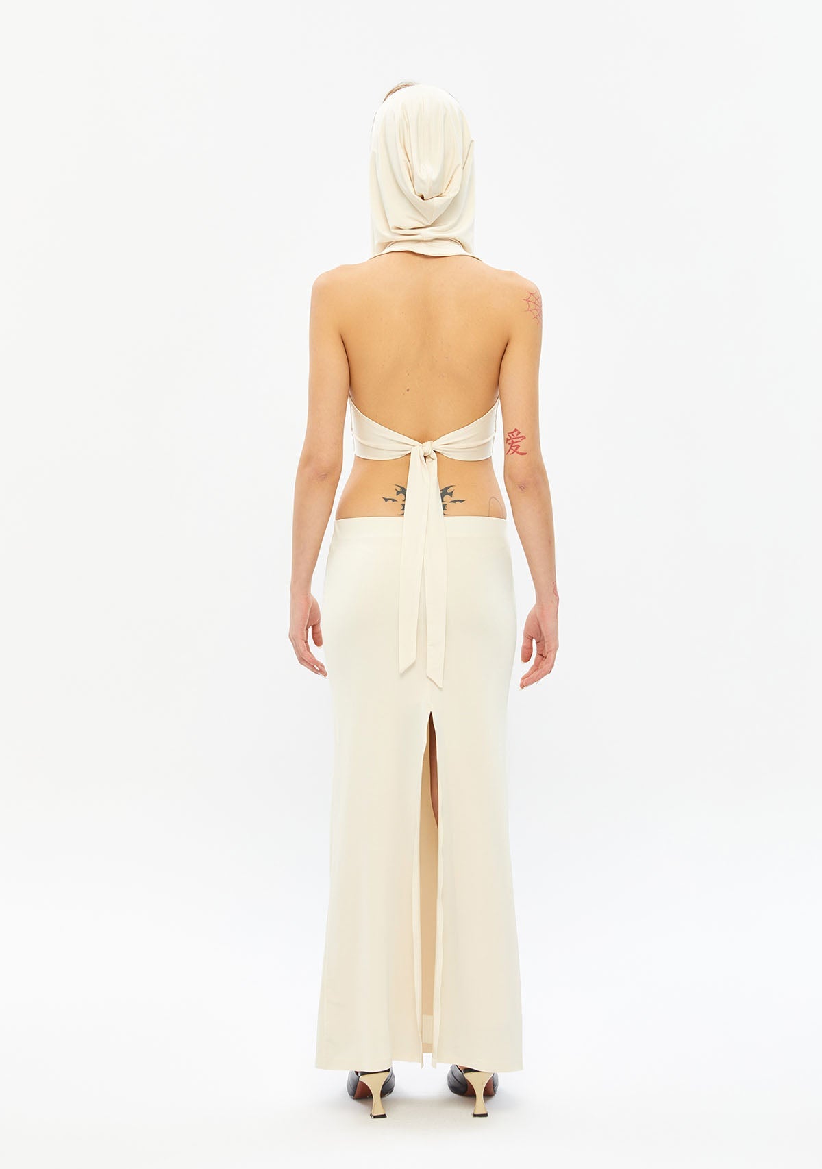 Tiny-Kapüşonlu Beyaz Büstiyer-Top-3-Milagron.com