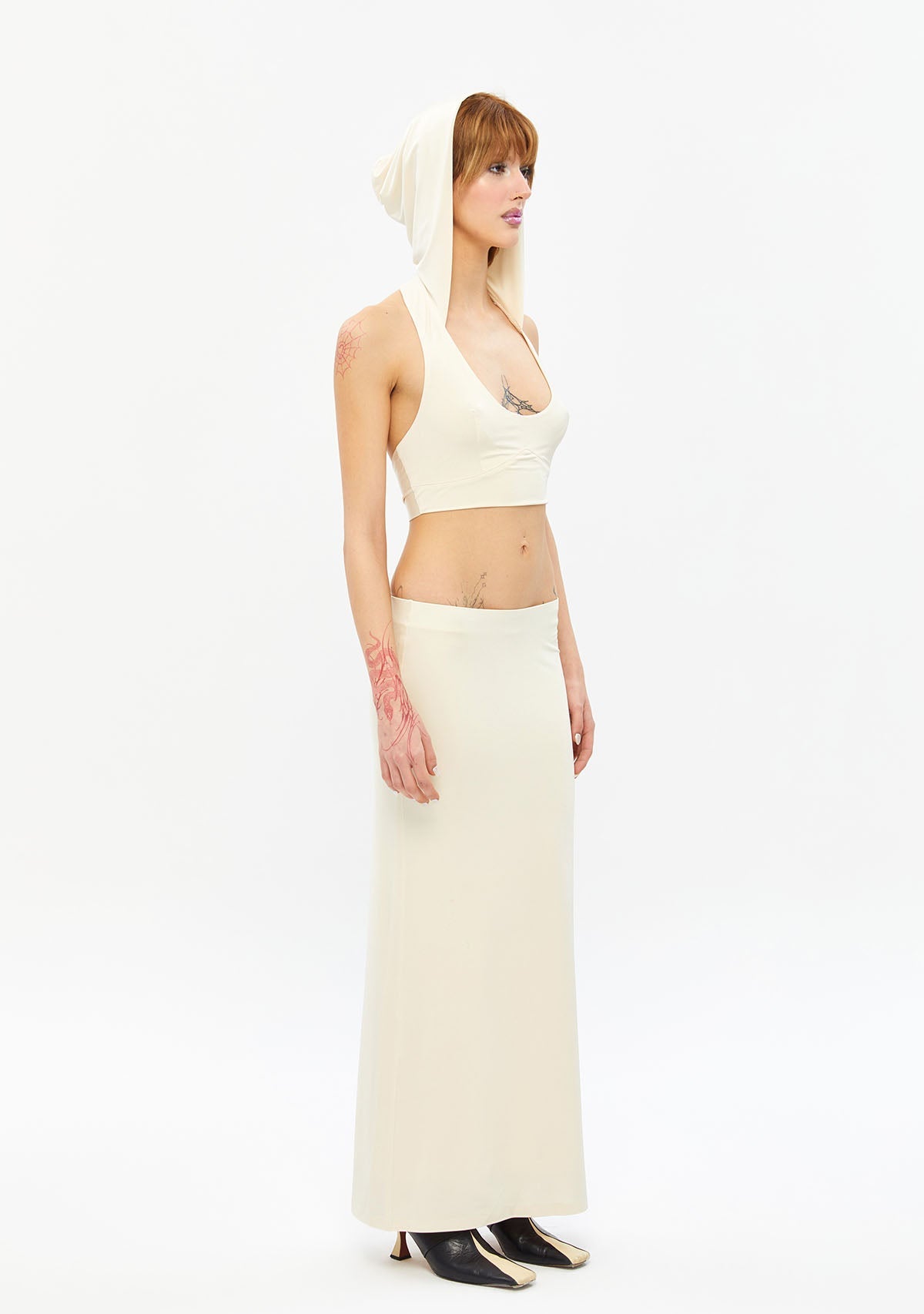 Tiny-Kapüşonlu Beyaz Büstiyer-Top-4-Milagron.com