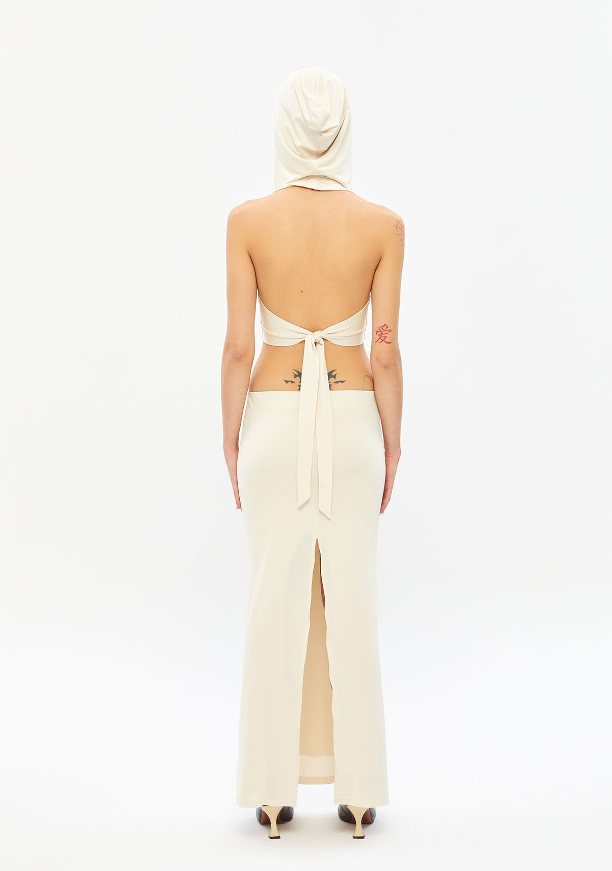 Tiny-Kapüşonlu Beyaz Büstiyer-Top-5-Milagron.com