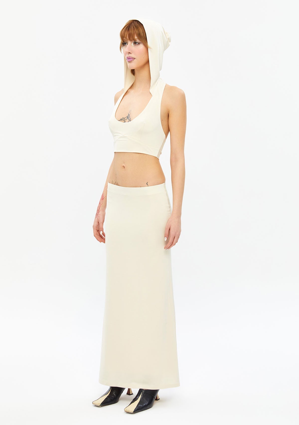 Tiny-Kapüşonlu Beyaz Büstiyer-Top-6-Milagron.com