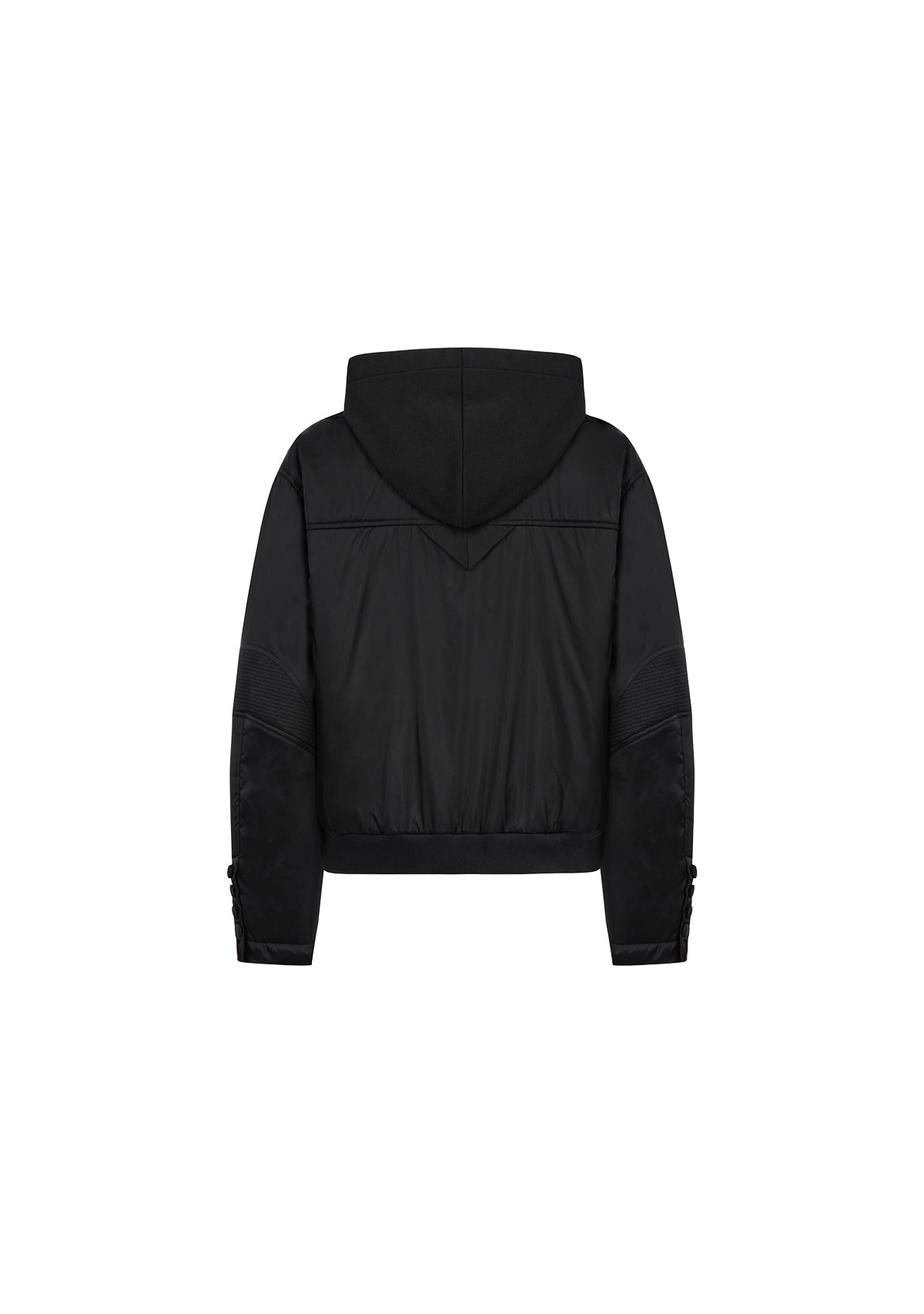 Tiny-Kapüşonlu Fermuarlı Siyah Bomber Ceket-Ceket-2-Milagron.com