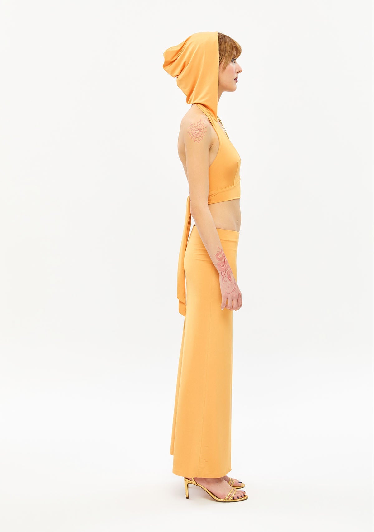 Tiny-Kapüşonlu Turuncu Büstiyer-Top-5-Milagron.com