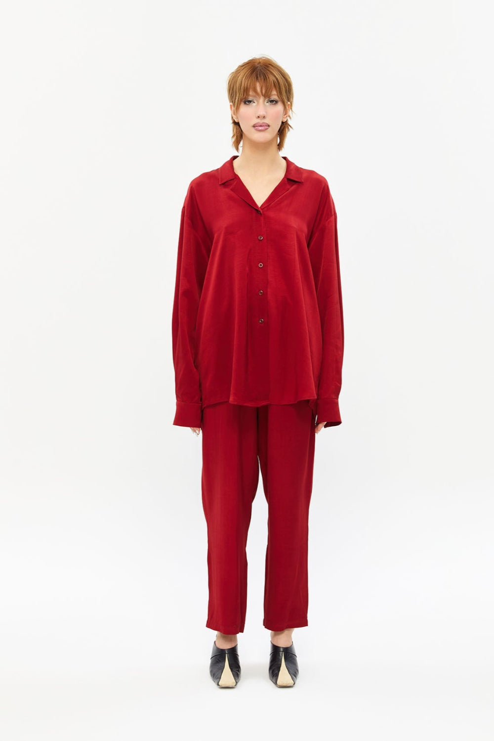 Tiny-Kırmızı Pantolon-Kumaş Pantolon-1-Milagron.com