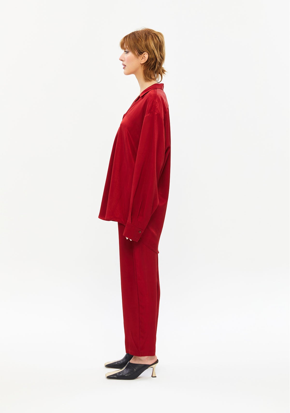 Tiny-Kırmızı Pantolon-Kumaş Pantolon-5-Milagron.com