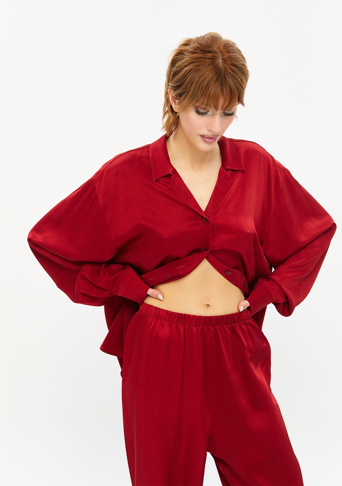 Tiny-Kırmızı Pantolon-Kumaş Pantolon-7-Milagron.com