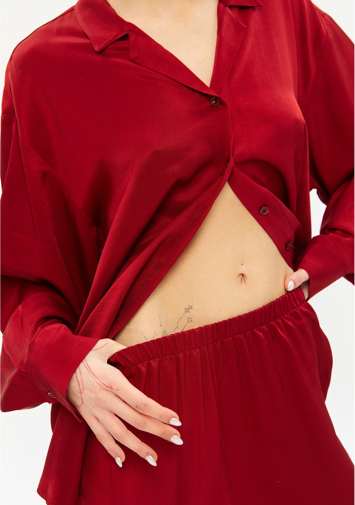 Tiny-Kırmızı Pantolon-Kumaş Pantolon-8-Milagron.com