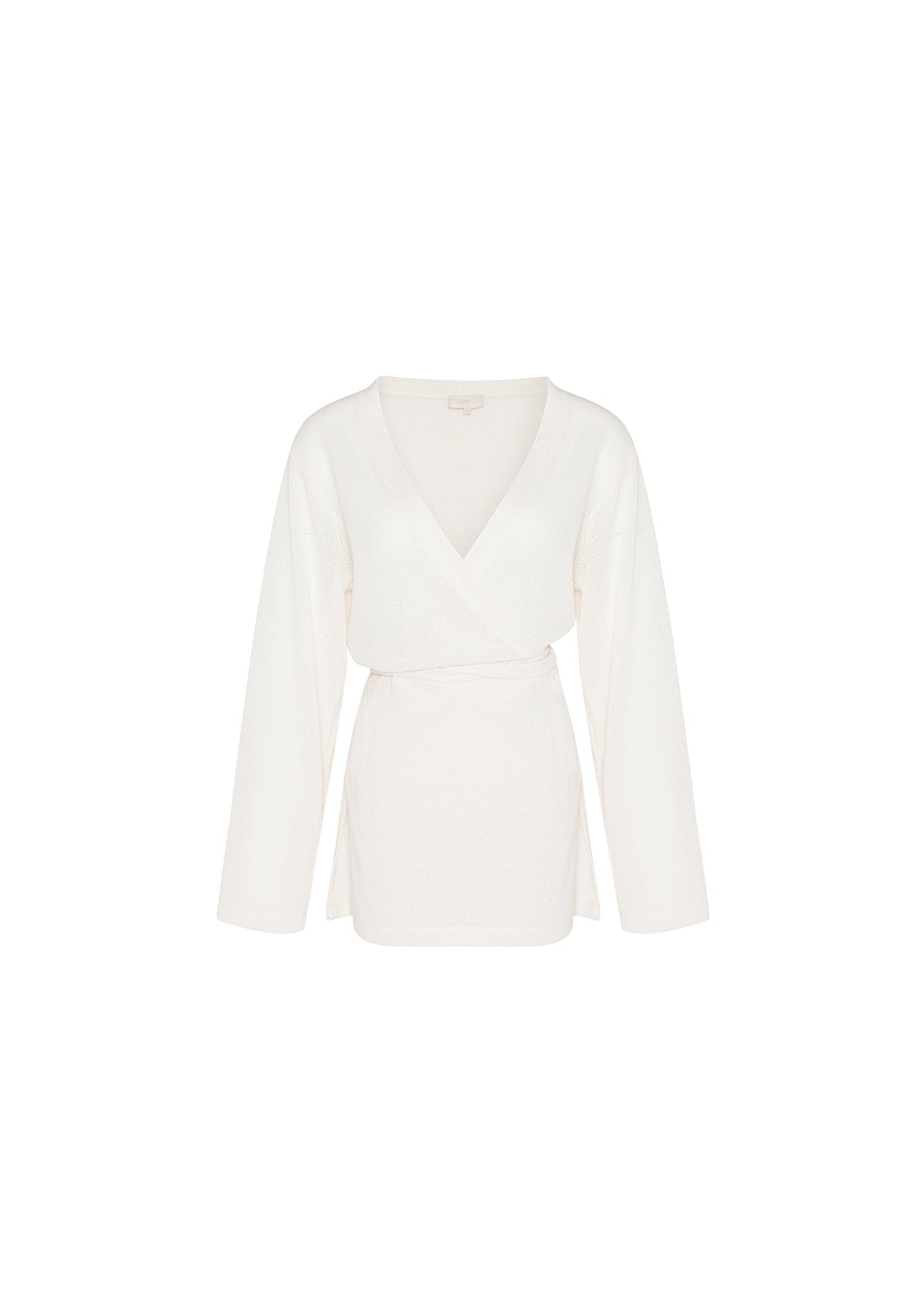 Tiny-Krem Bağlamalı Triko Gömlek-5-Milagron.com