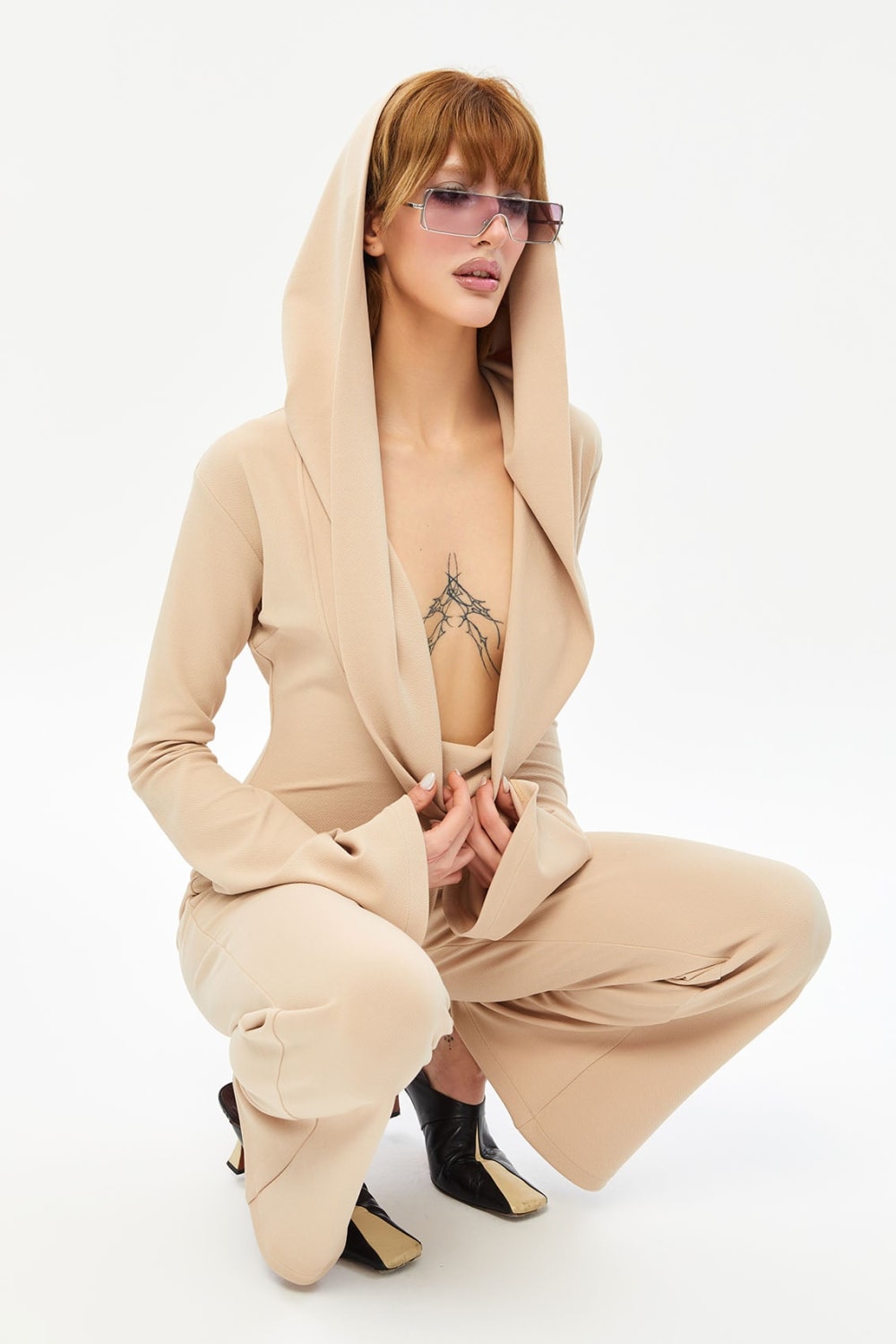 Tiny-Krem İspanyol Paça Derin Dekolteli Tulum-Tulum-11-Milagron.com