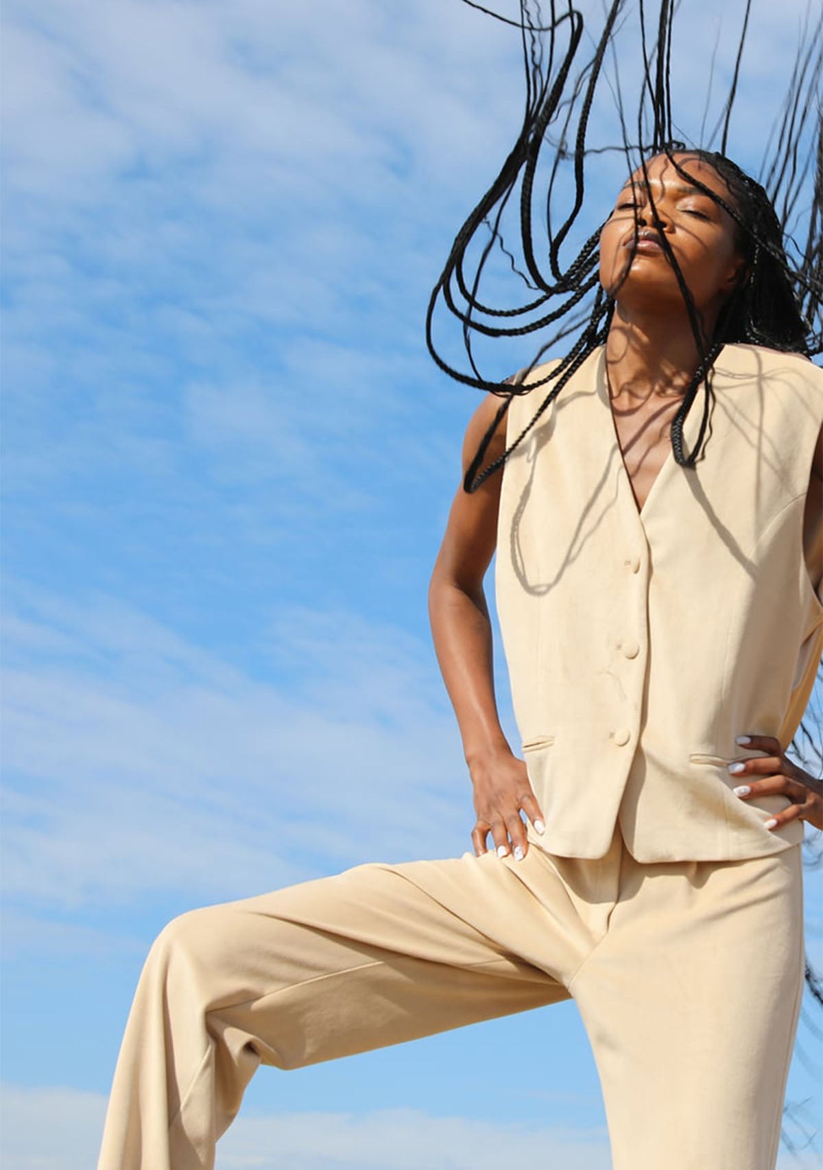 Tiny-Krem Kadife Yelek-Yelek-5-Milagron.com