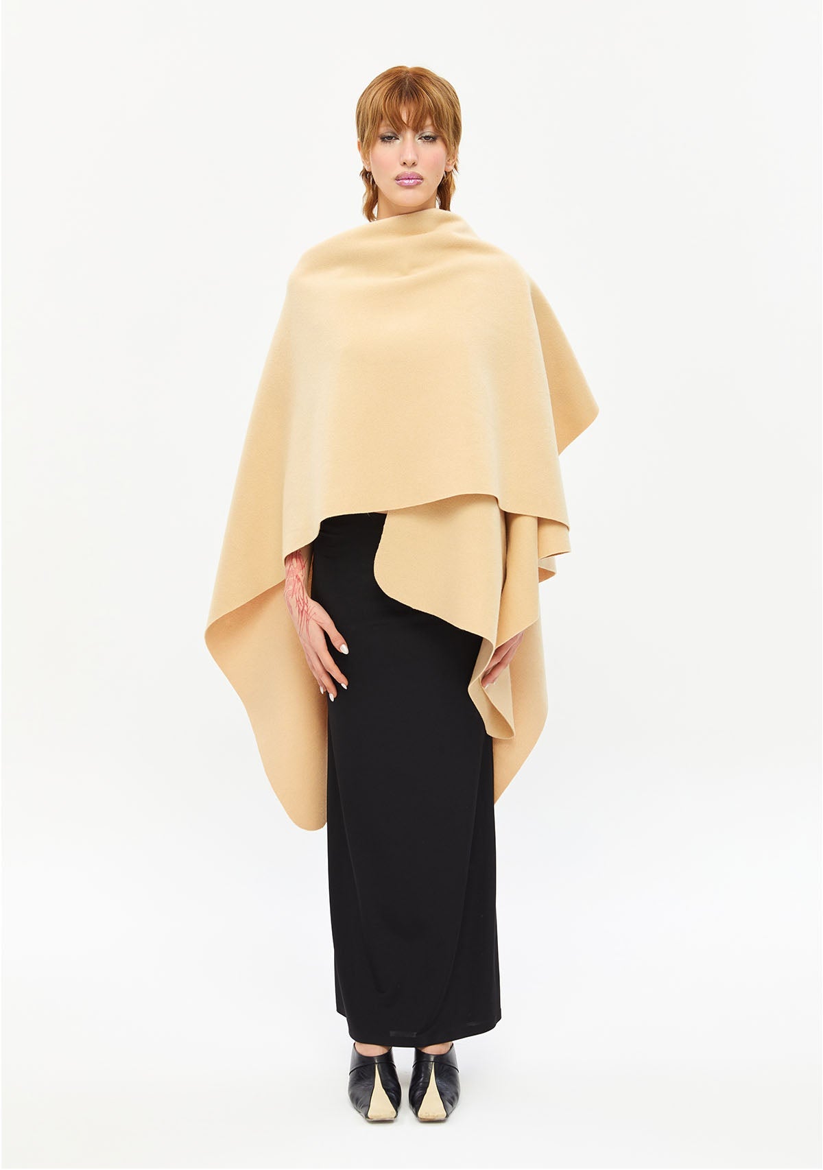 Tiny-Krem Kaşe şal-Şal & Fular-5-Milagron.com