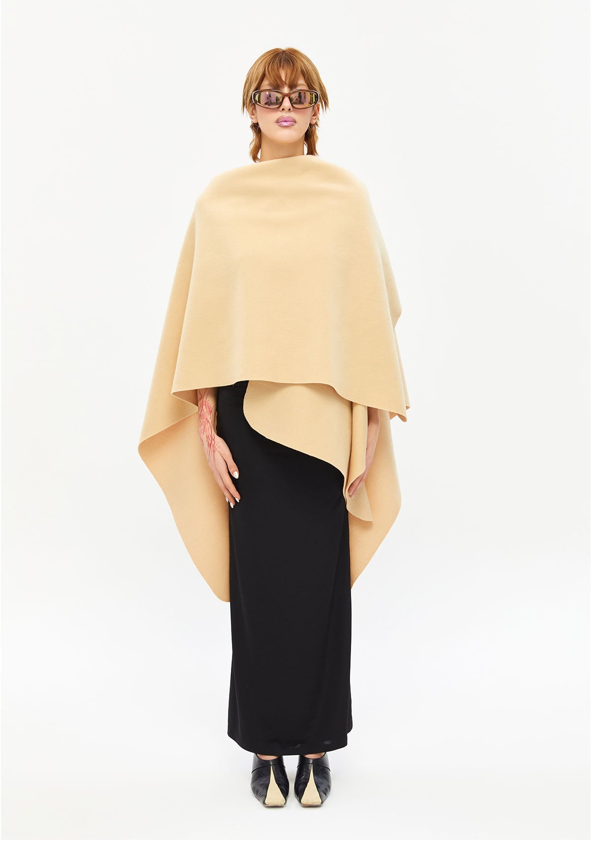 Tiny-Krem Kaşe şal-Şal & Fular-7-Milagron.com