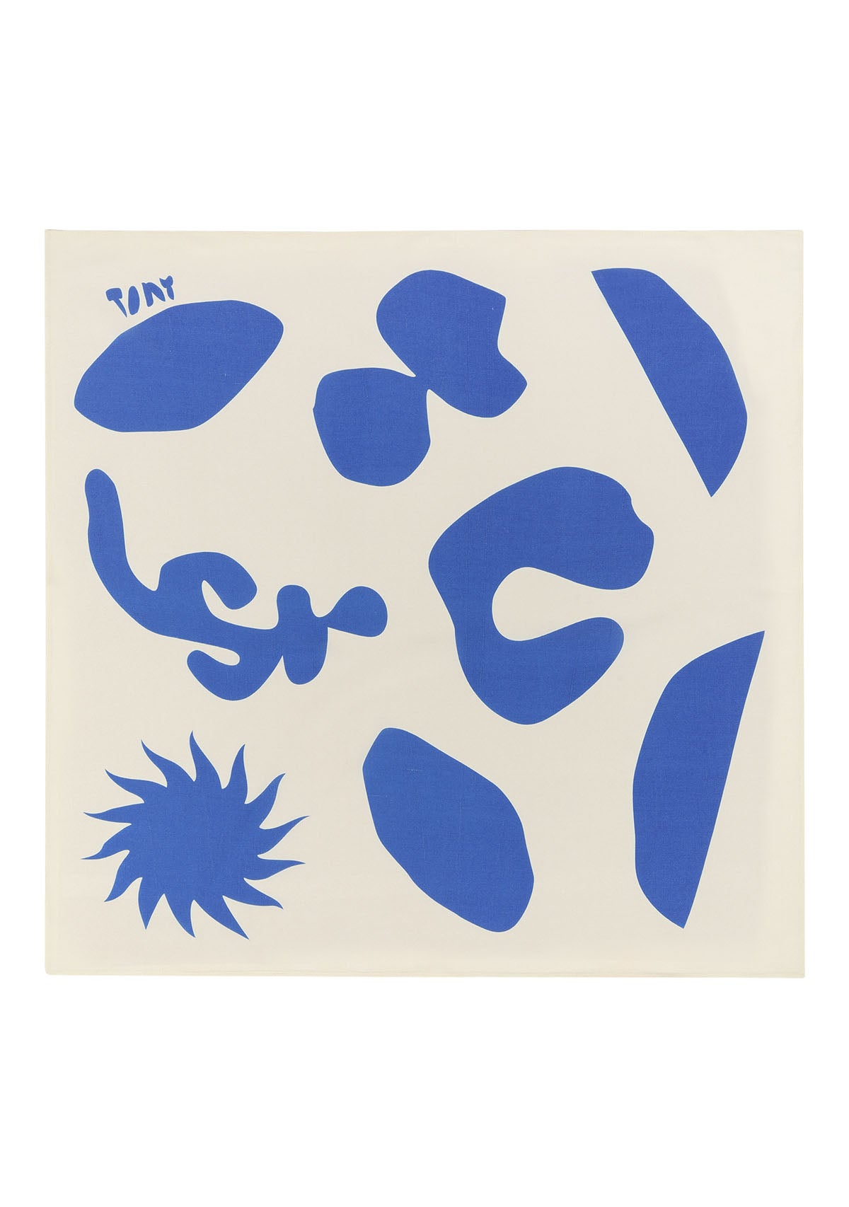 Tiny-Mavi Desenli Fular-Şal & Fular-6-Milagron.com