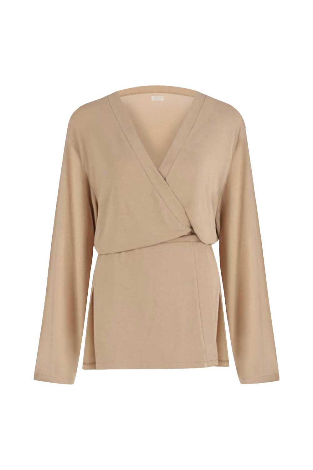 Tiny-Nude Bağlamalı Gömlek-Gömlek-2-Milagron.com