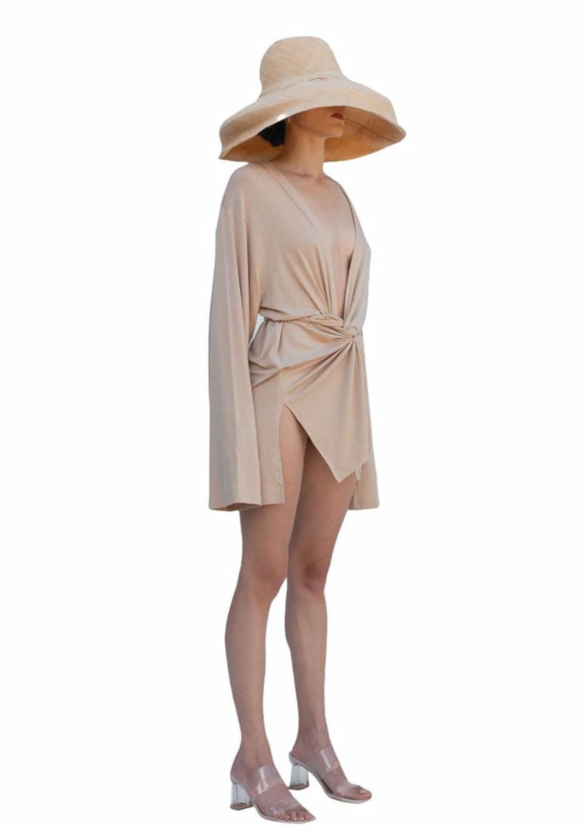 Tiny-Nude Bağlamalı Gömlek-Gömlek-2-Milagron.com