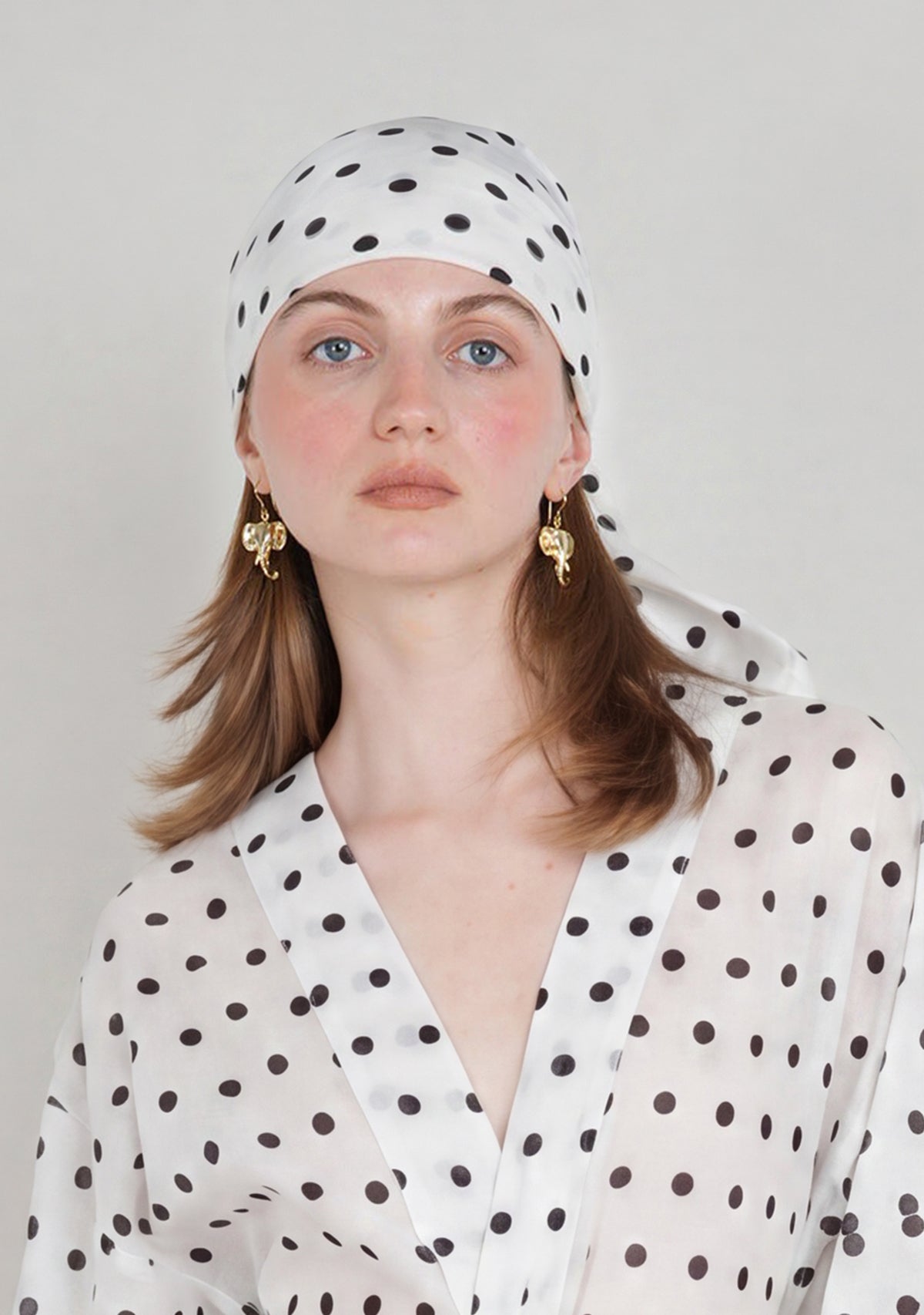 Polka Silky Scarf