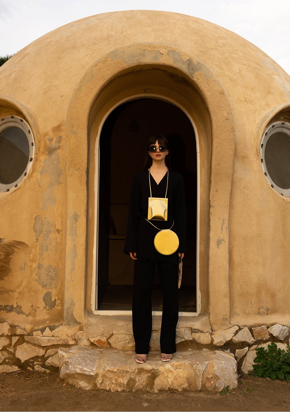 Tiny-Si Siyah Bağlamalı Keten Gömlek-Gömlek-4-Milagron.com