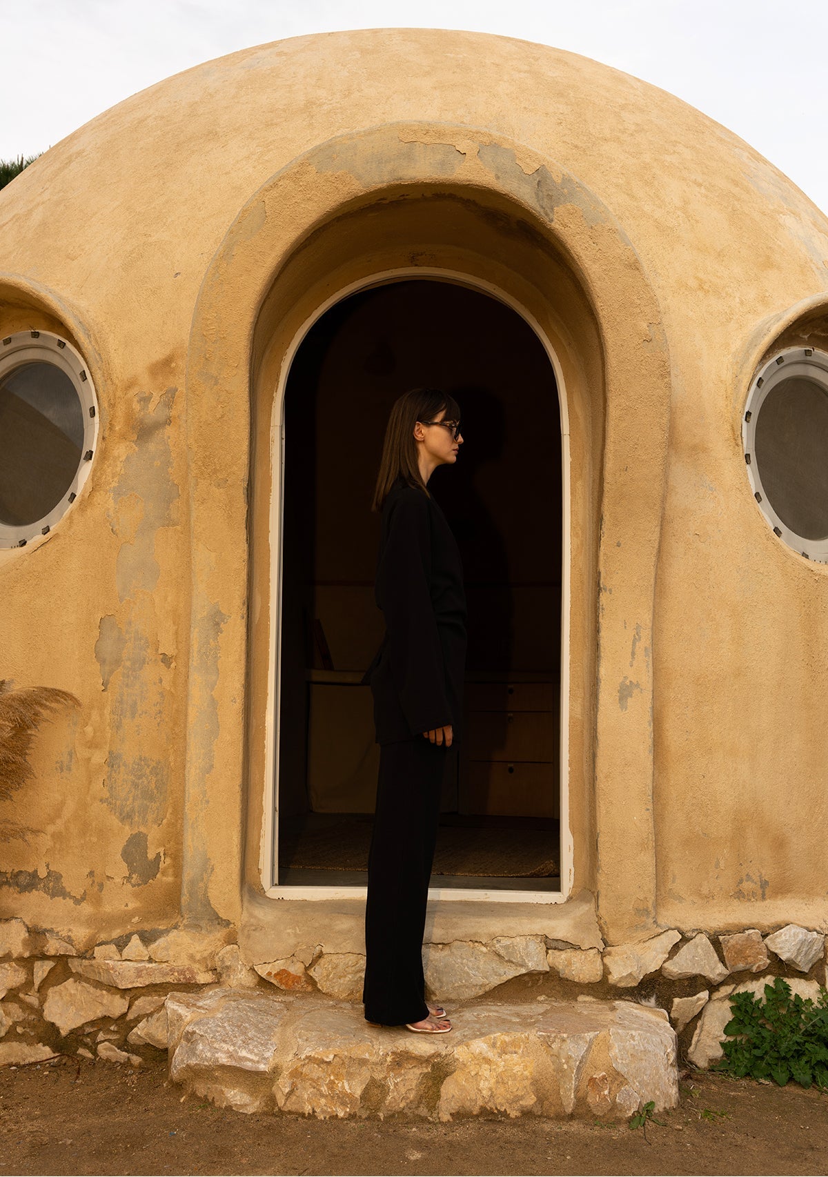 Tiny-Si Siyah Bağlamalı Keten Gömlek-Gömlek-7-Milagron.com