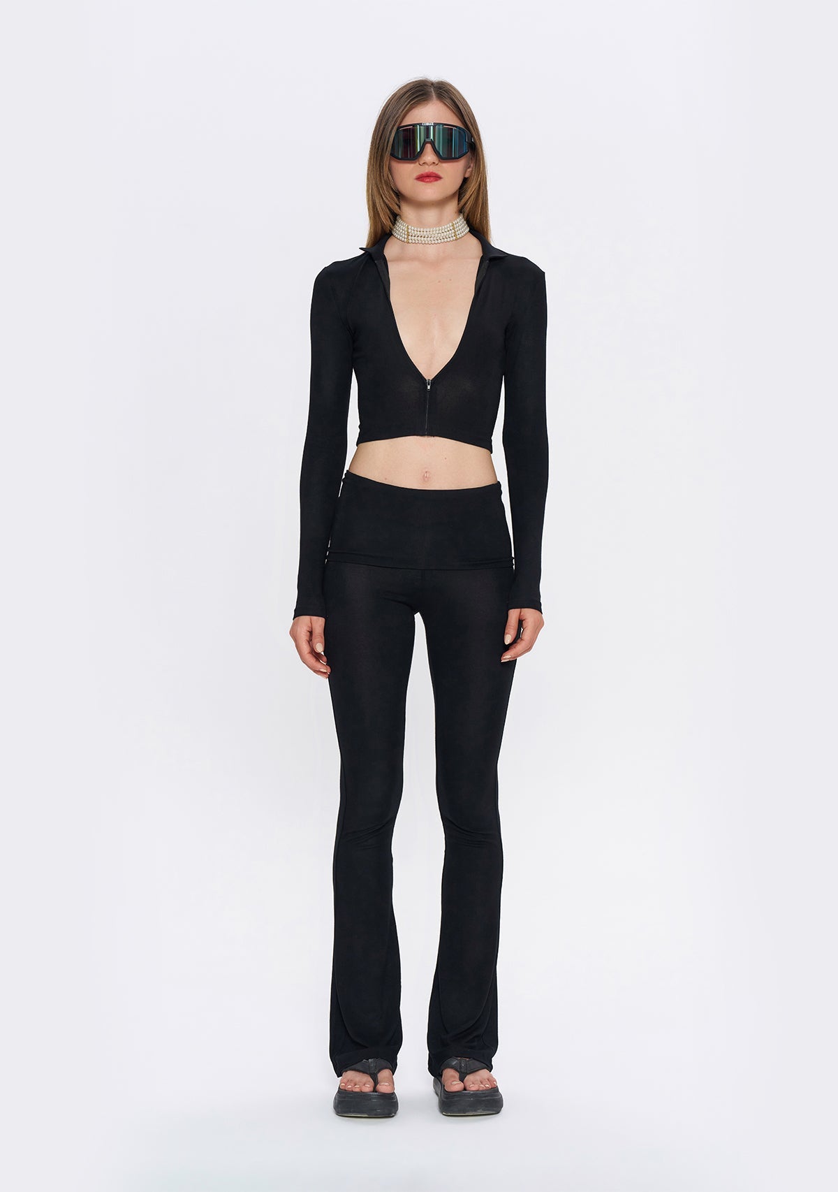 Tiny-Siyah Fermuarlı Dar Kesim Yumuşak Hırka-Kazak & Triko-3-Milagron.com