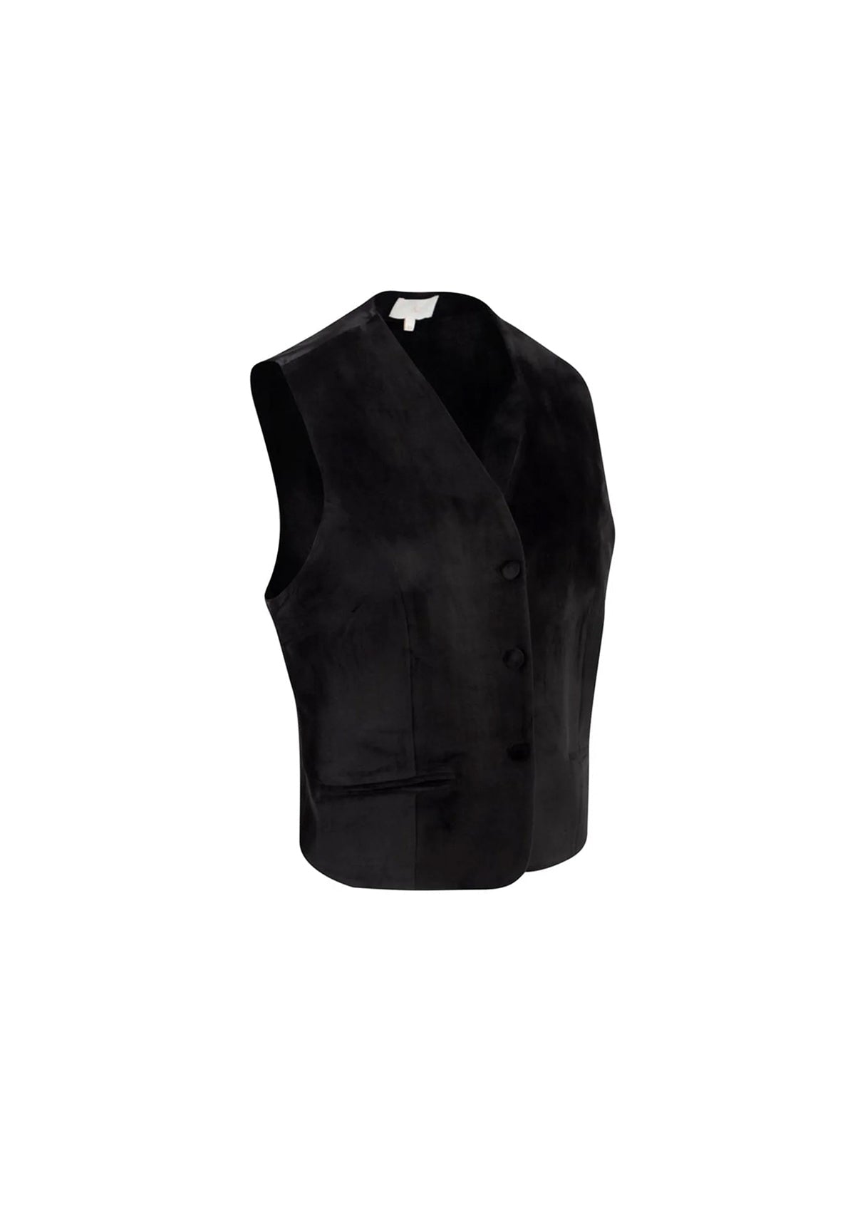 Tiny-Siyah Kadife Yelek-Yelek-8-Milagron.com