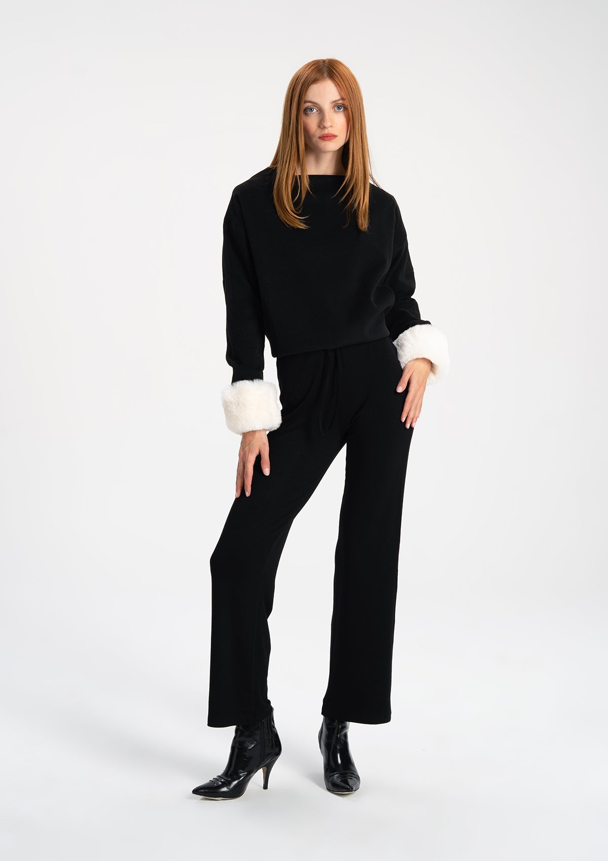 Tiny-Siyah Kaşe Kazak-Kazak & Triko-10-Milagron.com