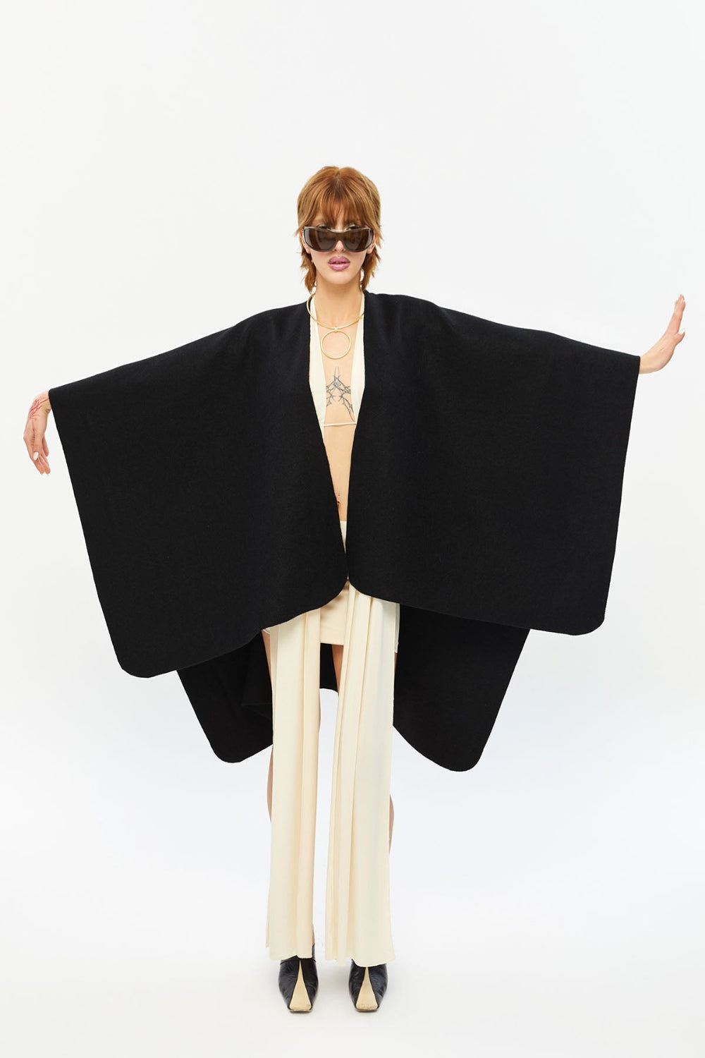 Tiny-Siyah Kaşe Şal-Şal & Fular-1-Milagron.com