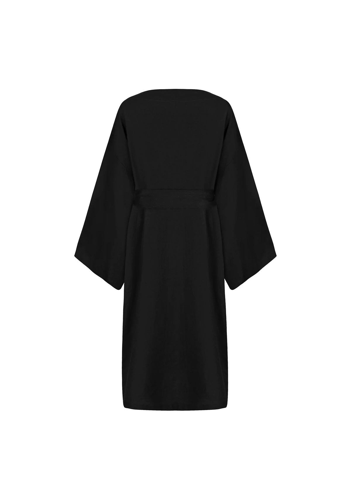 Tiny-Siyah Keten Kimono-Kimono-10-Milagron.com