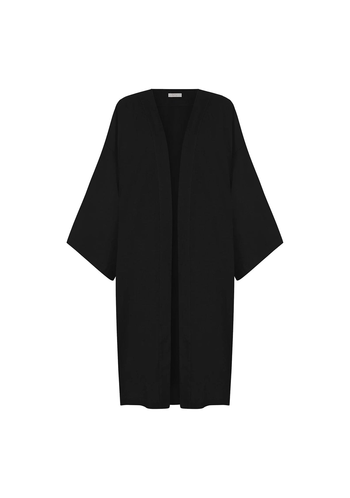 Tiny-Siyah Keten Kimono-Kimono-9-Milagron.com