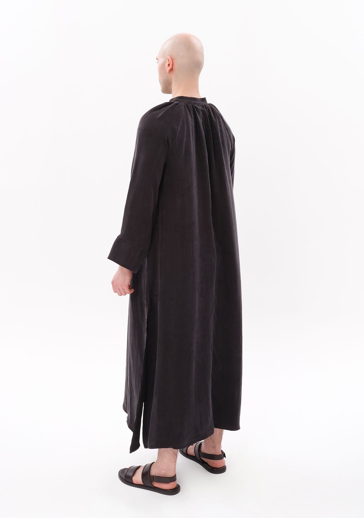 Tiny-Siyah Luxe Tencel™ Reglan Kol Elbise-Elbise-9-Milagron.com