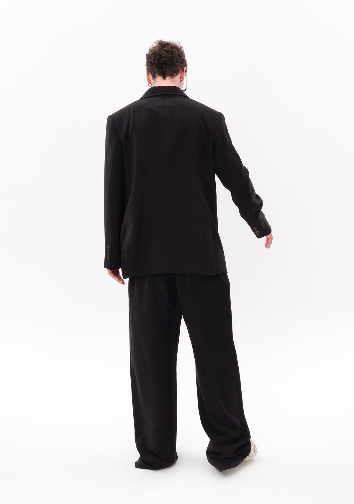 Tiny-Siyah Tencel™ Blazer-Ceket-7-Milagron.com