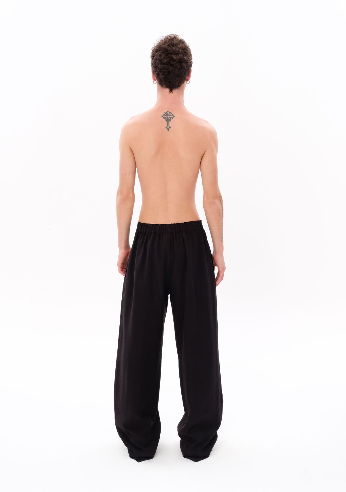 Tiny-Siyah Tencel™ Pantolon-Kumaş Pantolon-2-Milagron.com